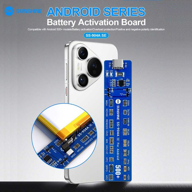 Sunshine SS-904A SE Batterieaktivierungsplatine für Android Mobiltelefone in Blau - Bild 1