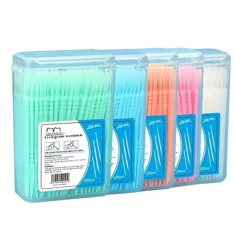 RUZOFO Doppelkopf-Zahnstocher-Bürste, 200 Stück, Unisex - Bild 1