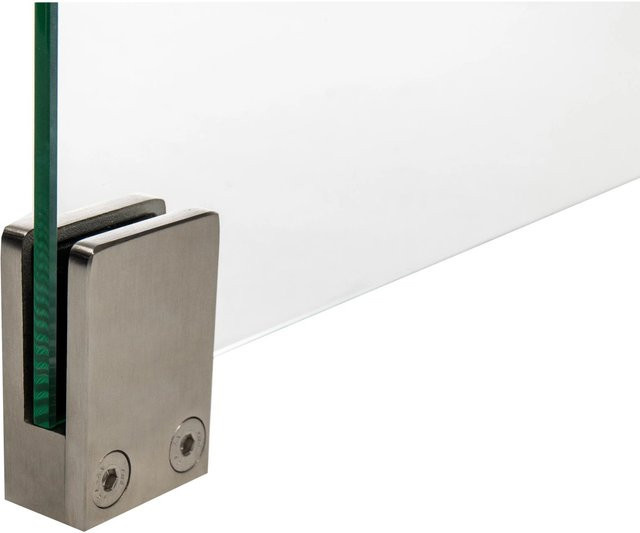 Skyscope Halter für 6 mm ESG-Glas aus Edelstahl in Silber - Bild 1