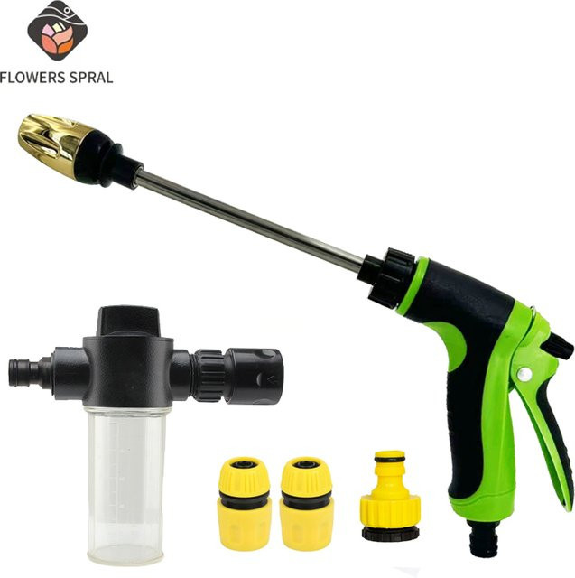 FLOWERS SPRAL Hochdruck-Sprinkler Wasserpistole für die Autoreinigung und Gartenbewässerung in Grün - Bild 1