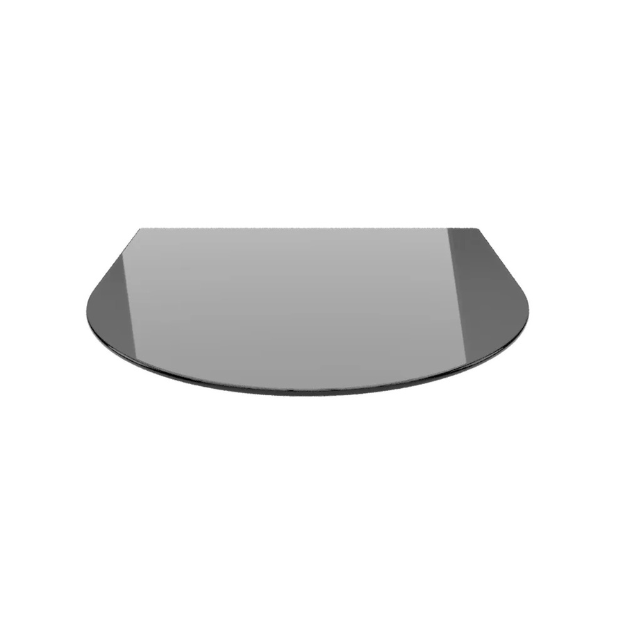 ECOfoxx Funkenschutzplatte aus Glas mit Rundbogen in Schwarz, B: 120 cm, T: 130 cm - Bild 2