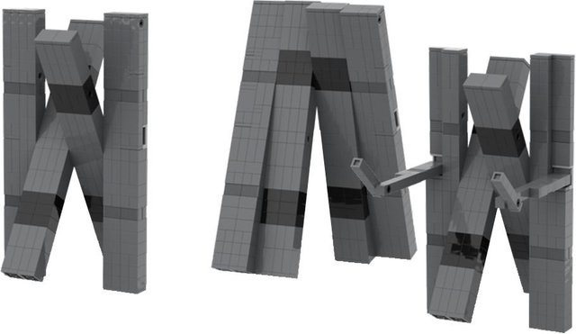 Gobricks Interstellar TARS CASE Mecha Roboter Bausteinset ab 14 Jahren - Bild 1