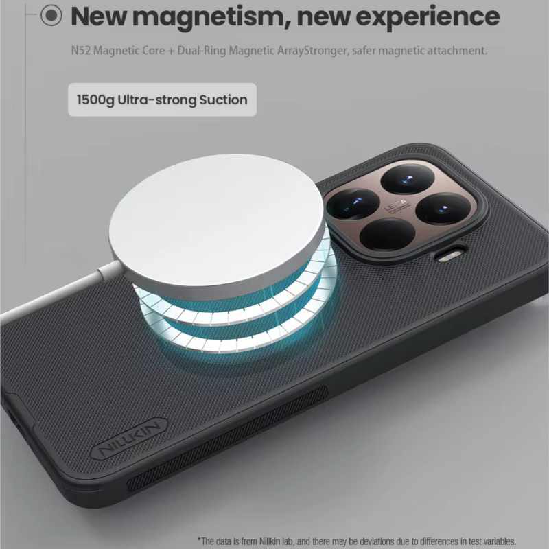 Nillkin Magnetische Super Frosted Matte Schutzhülle für Xiaomi 15t Pro in Schwarz - Bild 2
