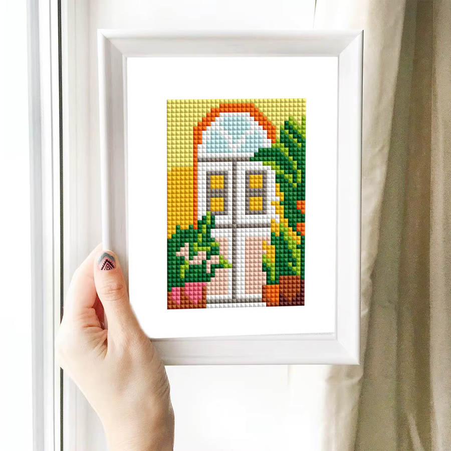 Huacan Diamantmalerei Set mit floralem Motiv, 12er Set, quadratische Mosaik-Stickerei in Mehrfarbig für die Wanddekoration - Bild 2