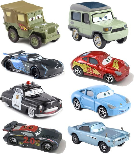 TAKARA TOMY Disney Cars Lightning McQueen, Modellauto, 1:55, Metall - Bild 1
