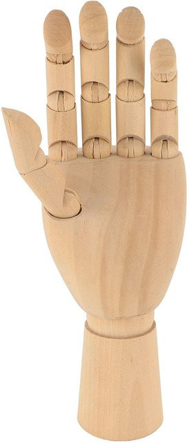 GoolRC Schima Holz-Mannequin Figur Linke Hand in Beige zum Skizzieren und Zeichnen - Bild 1