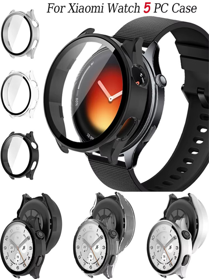 Xiaomi Watch 5 Schutzhülle und Displayschutzfolie, PC, Schwarz - Bild 6