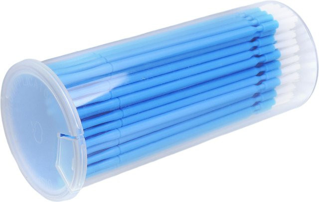 GoolRC Einweg-Eyeliner-Pinsel, 100 Stück, flexible weiche Spitzen, blau - Bild 1
