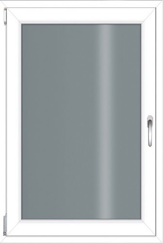 RORO Kunststoff-Fenster KOMFORT B70 in Weiss mit Klarglas, B: 60 cm, H: 90 cm - Bild 1