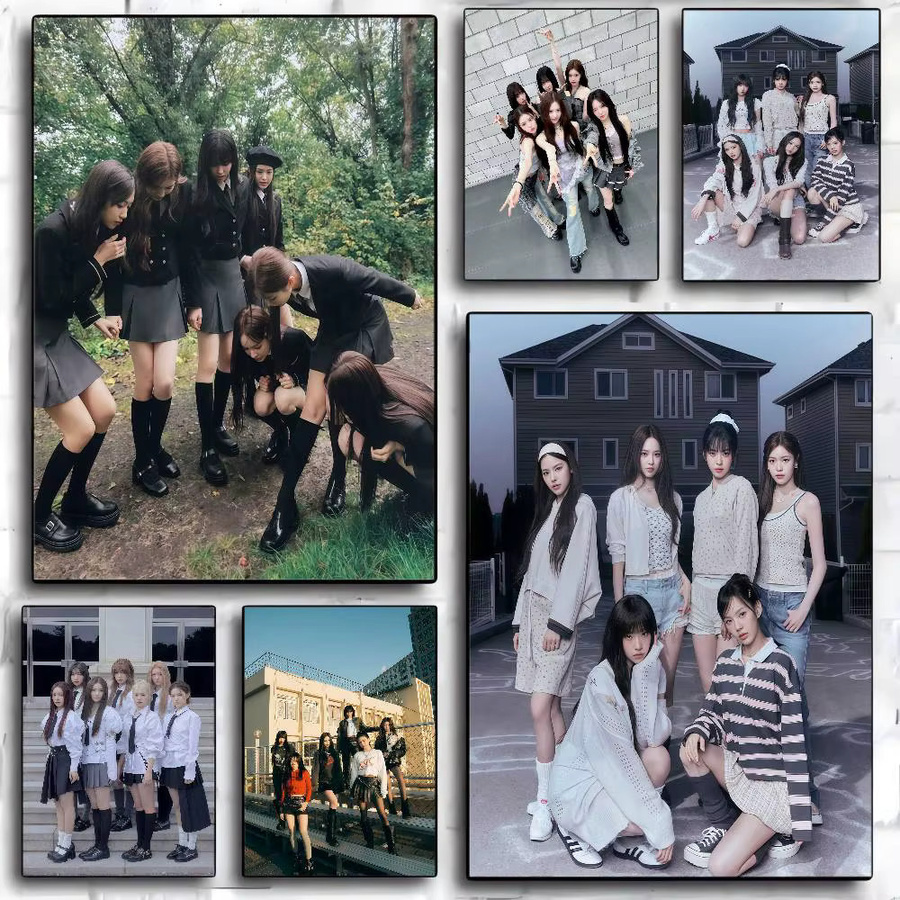 IZNA Girl Group DIY Sticky Poster im Vintage-Stil für deine Wanddekoration, Mehrfarbig, B/H: 15 x 15 cm - Bild 2