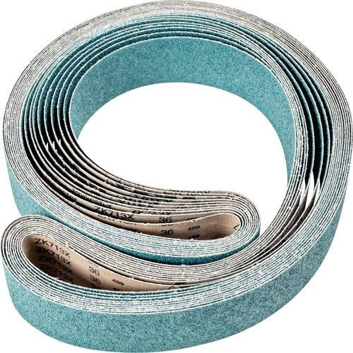PFERD Zirkon Schleifband für Bandschleifer, Körnung 36, Farbe Türkis, 10 Stück, B: 7,5 cm, L: 250 cm - Bild 1