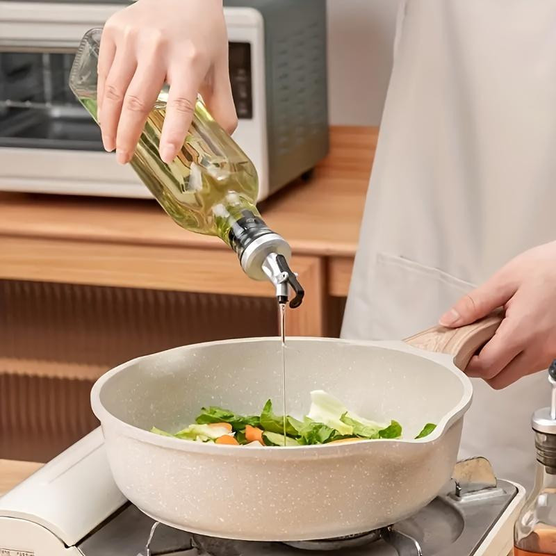 SZ-Damai Ölspenderflasche aus Glas für Speiseöl und Essig, 2er-Set, transparent - Bild 6