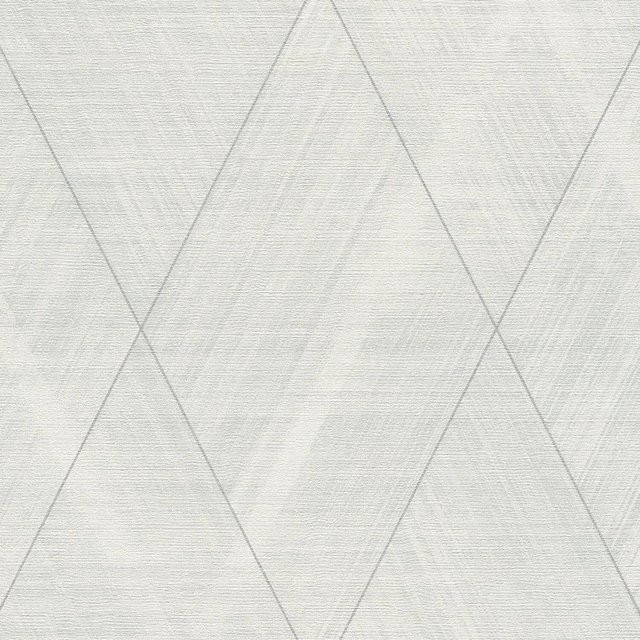 PROFHOME 3D Vlies Tapete Chevron Muster in Grau Silber Weiß, Breite: 0,53 m, Länge: 10,05 m - Bild 1