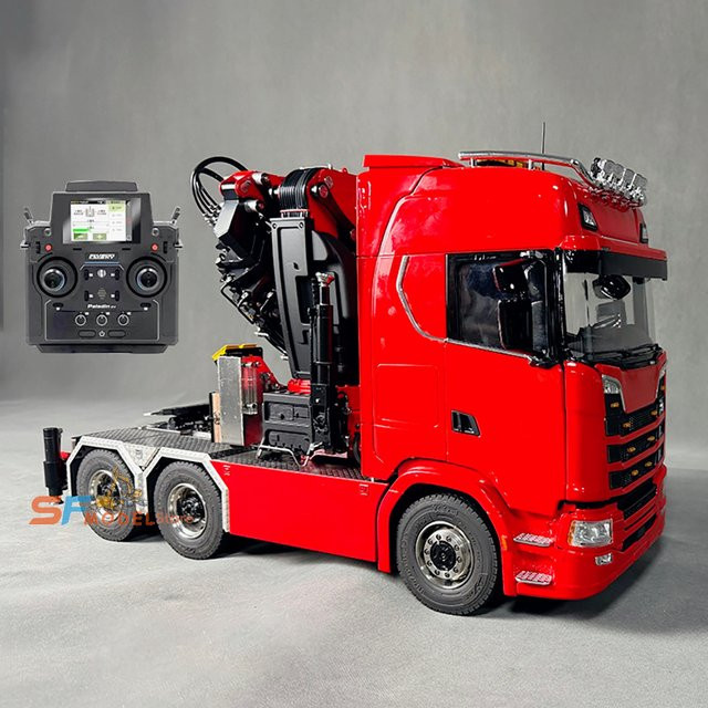SMODELF 770S Hydraulischer Kran-LKW, 1/14, 6x6, RC, Metallchassis - Bild 1