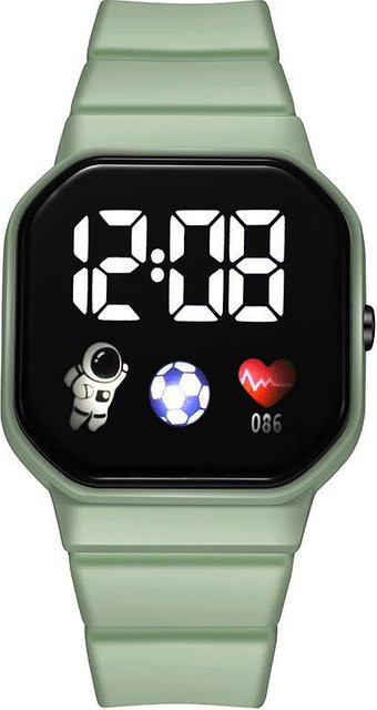 Digitaluhr, Silikon, Schwarz, Kinder - Bild 1