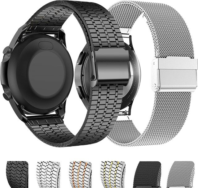 Xiaomi Uhrenarmband Edelstahl, 22 mm, Schwarz, Unisex - Bild 1