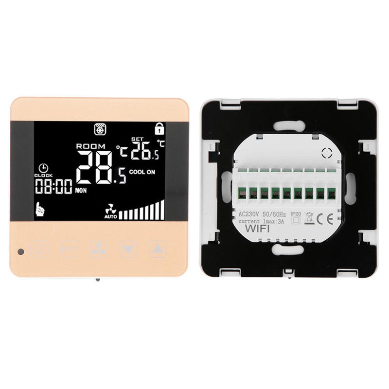 TOMTOP JMS Intelligente LCD Digital Zentrale Klimaanlage Fan Coil Einheit mit Thermostat in Schwarz - Bild 2