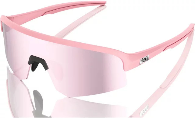 Sonnenbrille Neon Viper, pink, wrap, rimless, kids, tr90 - Bild 1