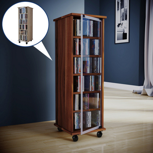 VCM Regal Valenza aus Holzwerkstoff in Nussbaum Braun, B/H/T: 35 x 97,5 x 31 cm - Bild 2