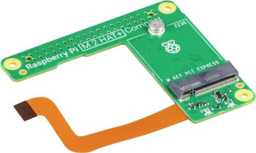 Raspberry Pi M.2 HAT+ Compact PCIe Erweiterungs-Platine in Grün - Bild 1