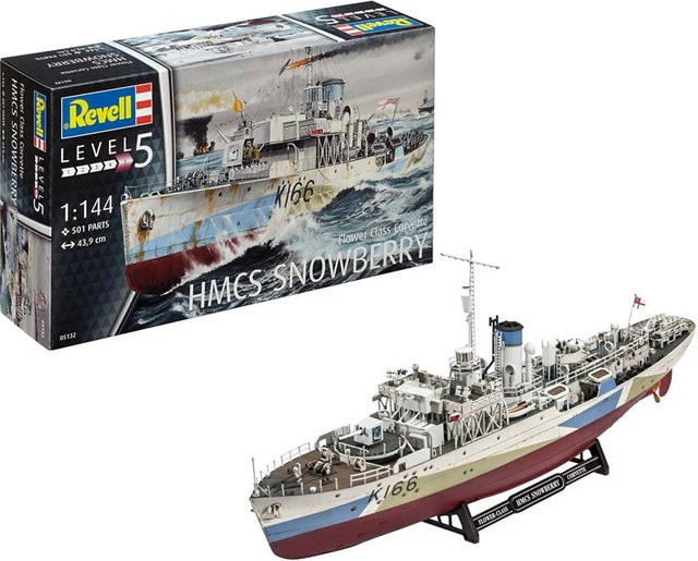 Revell Flower Class Corvette HMCS Snowberry, Modellbau, 1:144, ab 14 Jahre - Bild 1