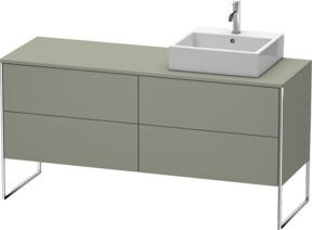 Duravit Waschtischunterschrank XSquare, Farbe Braun, B/T/H: 160 x 54,8 x 77,8 cm - Bild 1