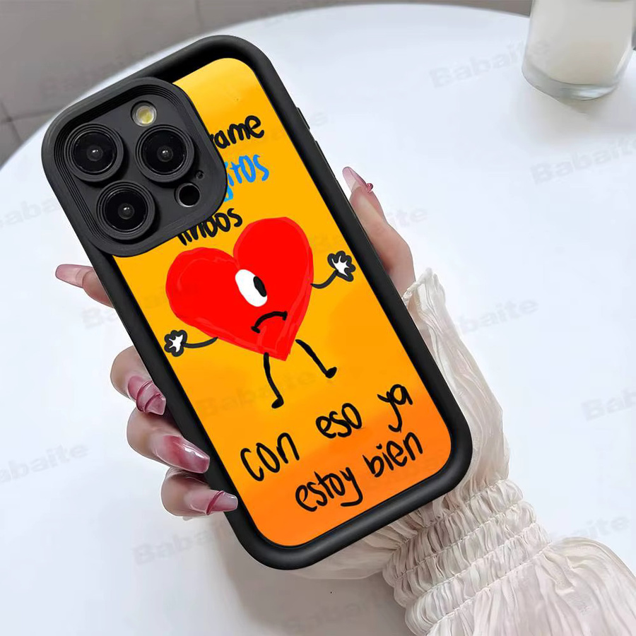 Bad B-Bunny Rapper Handyhülle aus weichem Silikon für Apple iPhone 11 bis 17 Pro Max, Multicolor - Bild 4