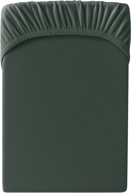 Hornisch HeimTex Spannbetttuch Edel-Jersey in Grau - Bild 1
