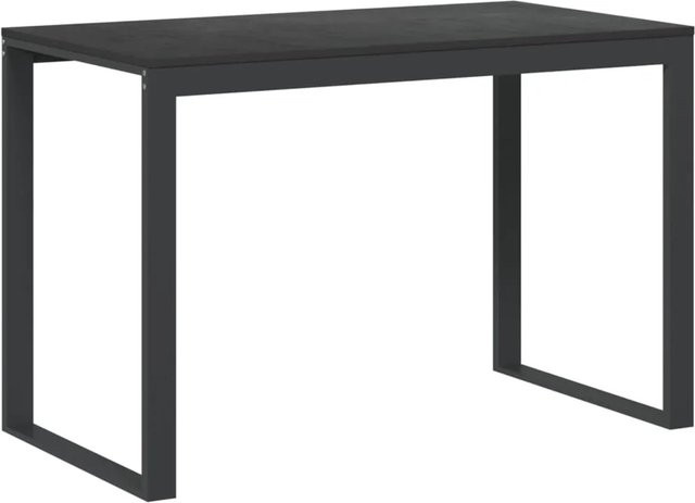 vidaXL Computertisch in Schwarz aus Holzwerkstoff und Metall für Zuhause und Büro, B/T/H: 110 x 60 x 73 cm - Bild 1