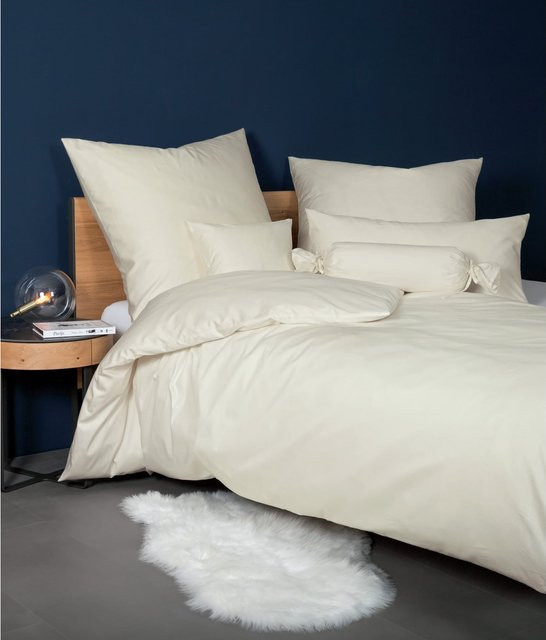 Janine Bettwäsche Colors aus Baumwolle und Mako-Satin in Weiß - Bild 1