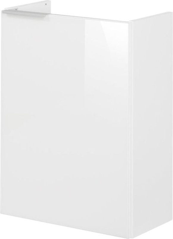 Fackelmann Waschtischunterschrank sbc Beckenunterschrank 45 mit Glasfront in Weiß - Bild 1