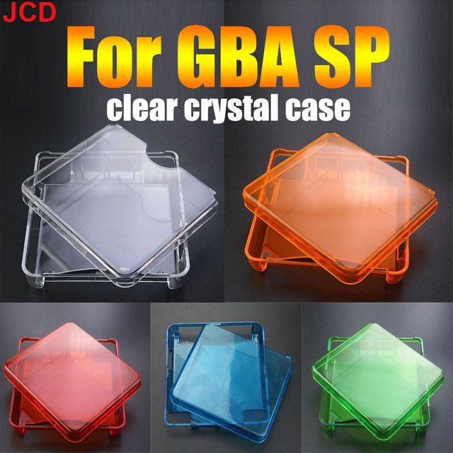 JCD Schutzhülle Gehäuse für GBA SP Advance SP Spielekonsole in Transparent und Schwarz - Bild 1