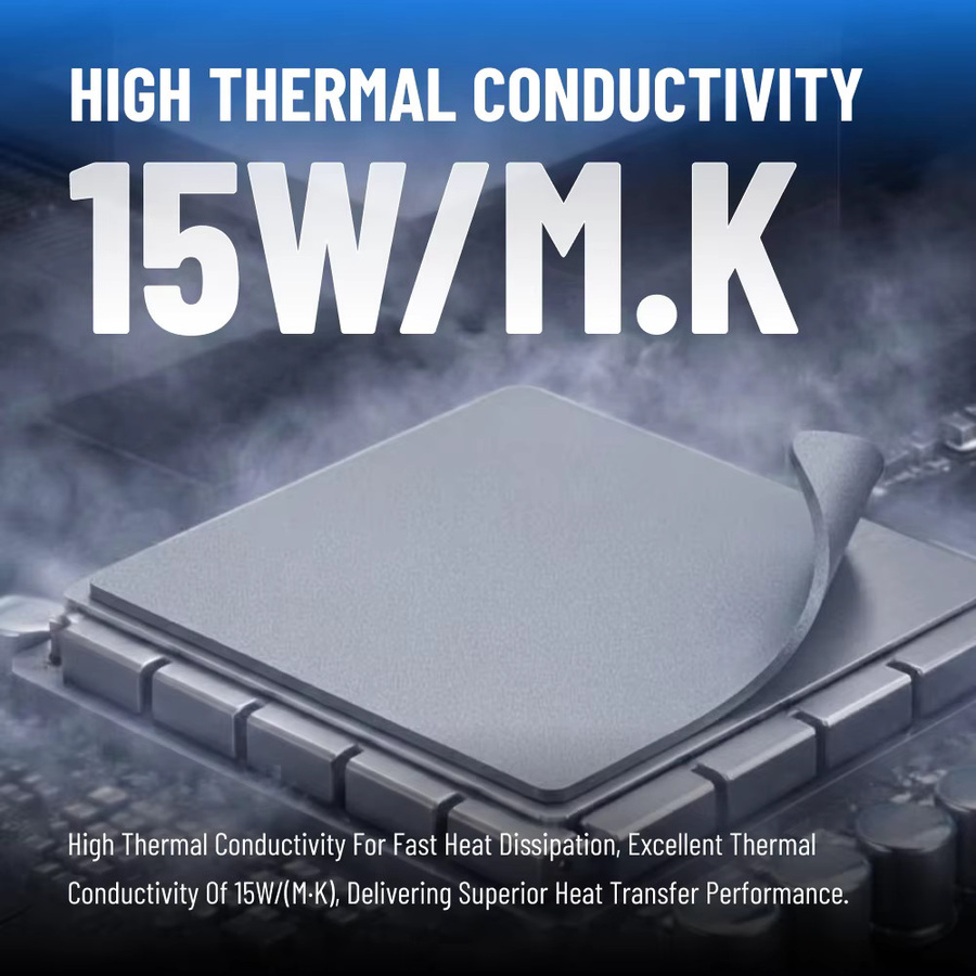 FEHONDA Thermal Pads Hochleistungs-Kühlkörperpads mit 15W/mk Wärmeleitfähigkeit für GPU CPU und PS4 - Bild 2