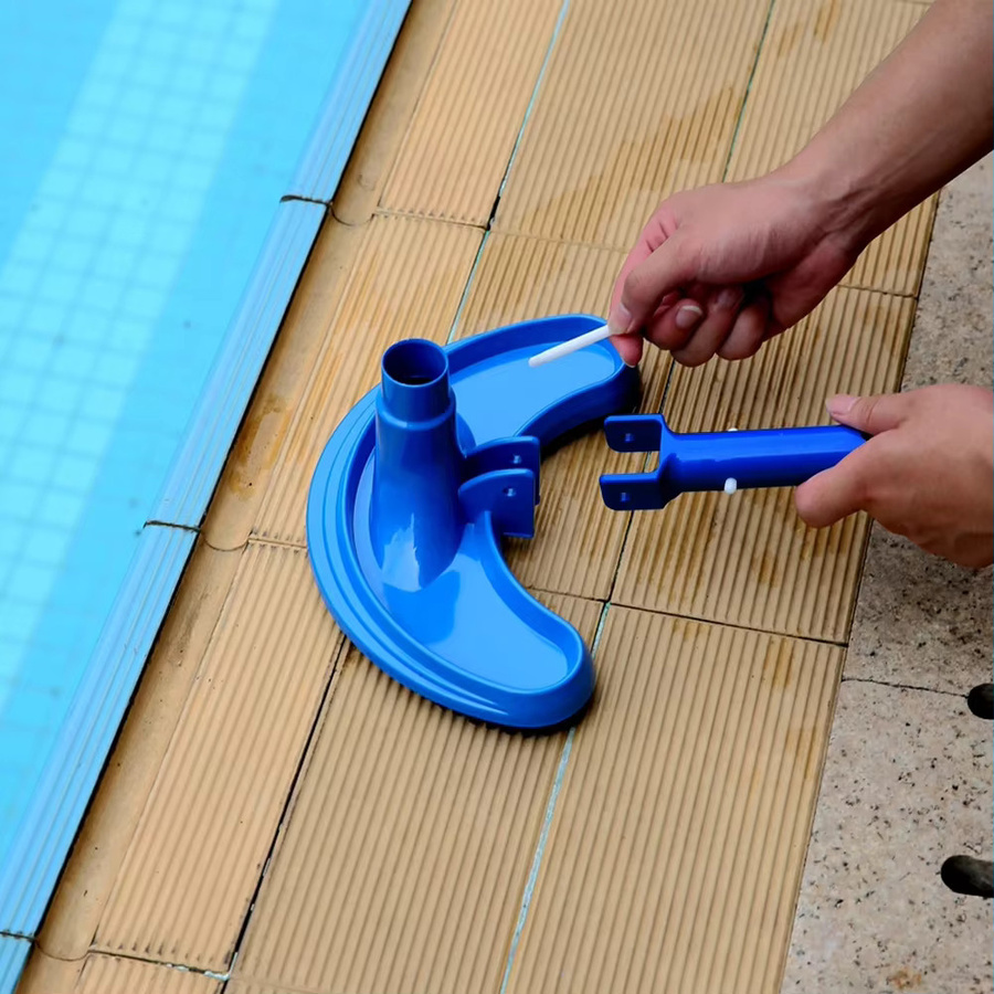 APWIKOGER Pool Staubsauger Bürste zur Reinigung von Schwimmbad, Teich und Spa in Blau - Bild 3