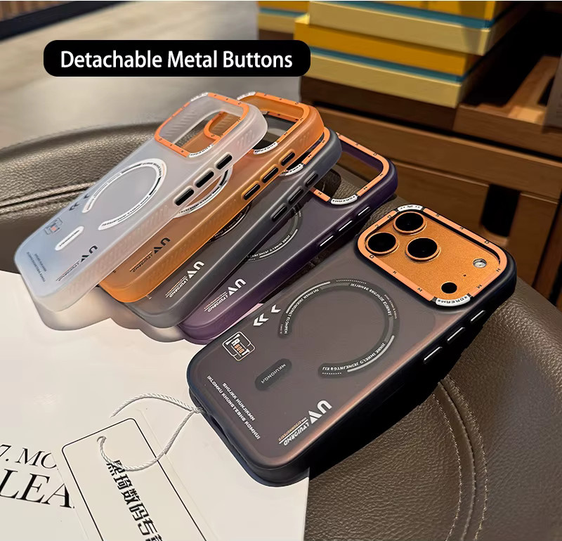 Magnetische Schutzhülle für Apple iPhone (kompatibel mit iPhone 12 bis iPhone 18 Pro Max) in Schwarz, mattiert und transparent, stoßfest mit MagSafe-Unterstützung - Bild 4