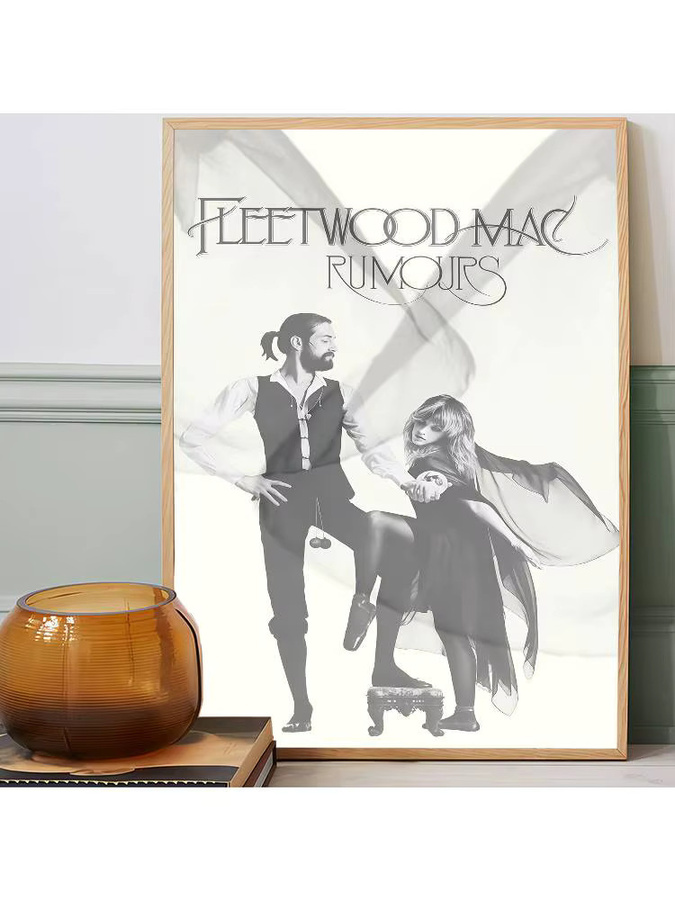 F-Fleetwood Rock Band Mac Vintage Poster aus Papier in Mehrfarbig, Rechteckig, Breite: 15,0 cm, Höhe: 10,0 cm - Bild 5