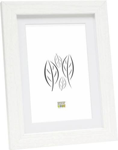Deknudt Bilderwechselrahmen aus Holz mit Passepartout und Glas in Weiß, B/H: 30 x 45 cm - Bild 1