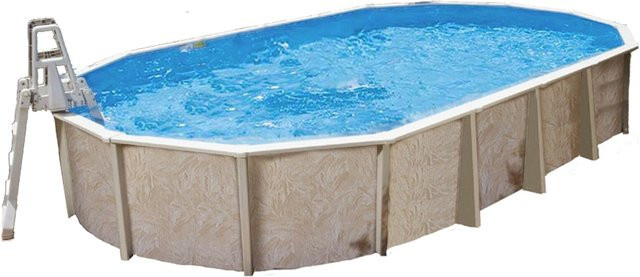 Interline Diana Aufstellbecken in Ovalform B/T/H: 730 x 360 x 132 cm - Bild 1