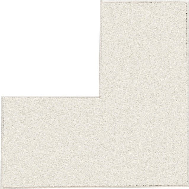 Rutschfeste Badematte in Beige aus 100% Polyacryl, eckig und für Fußbodenheizung geeignet - Bild 1