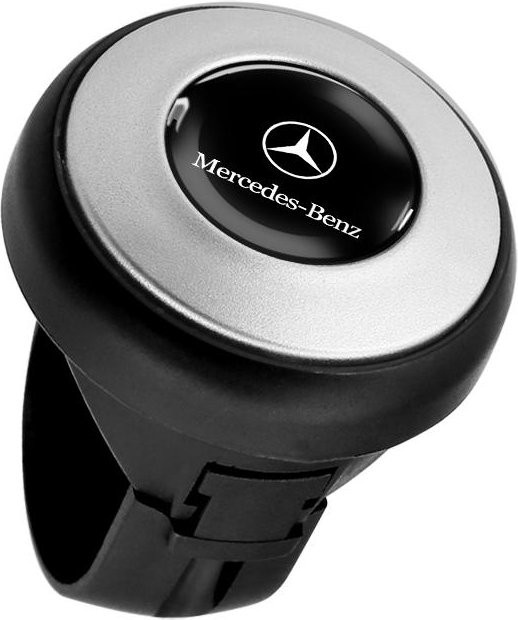 360 Grad drehbarer Lenkradknauf für Mercedes-Benz in Schwarz - Bild 1
