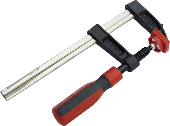 Tech-Craft Schraubzwingen-Set, 3-teilig, rot, Breite: 50 mm, Tiefe: 300 mm - Bild 1