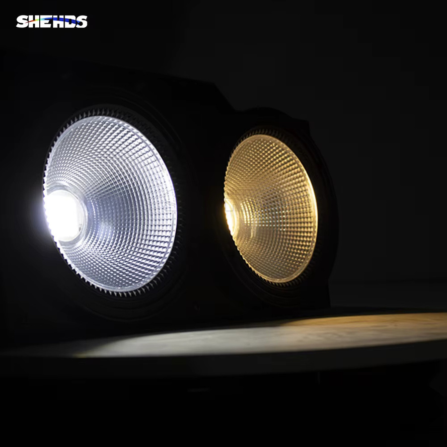 SHEHDS 200W COB LED Blinder-Licht DMX Bühnenbeleuchtung für Theater und Konzerte in Schwarz - Bild 4