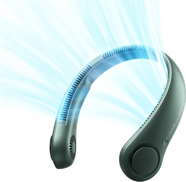 Jisulife Life3 Tragbarer USB-Nackenventilator in Grau - Bild 1