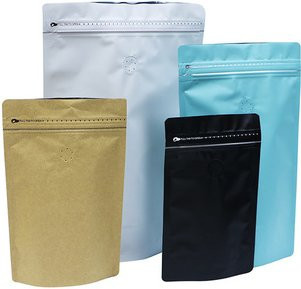 M-Star Factory Wiederverschließbare Standbodenbeutel mit Ventil und Zipper für Kaffee, Nüsse und Tee - Bild 1