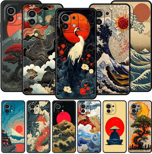 Handyhülle im japanischen Kunststil für Xiaomi Modelle, weiche Schutzhülle in Multicolour - Bild 1