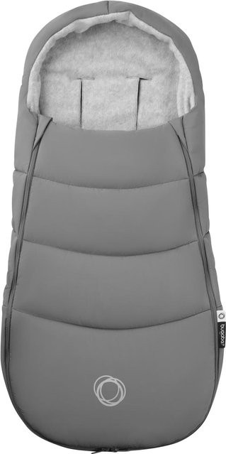 Bugaboo Fleece-Fußsack in Grau mit reflektierenden Elementen und faltbarer Konstruktion - Bild 1