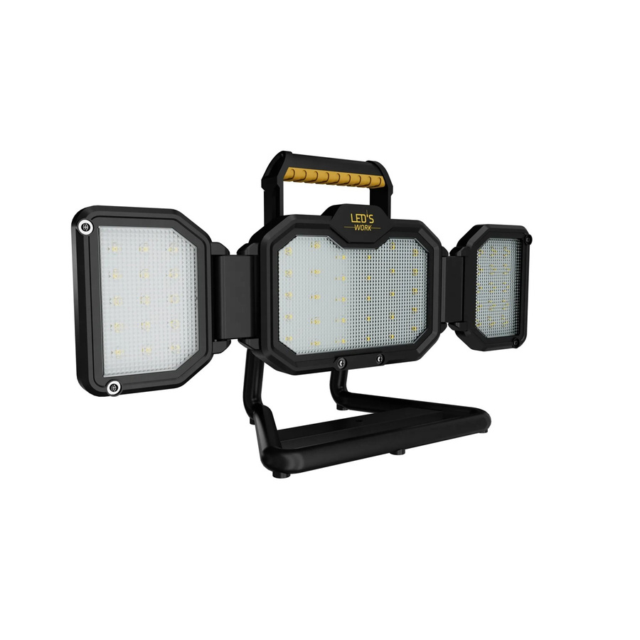 LED's Work Akku Arbeitsleuchte Schwarz 30W 3000lm 4000K dimmbar IP54 IK06 - Bild 2