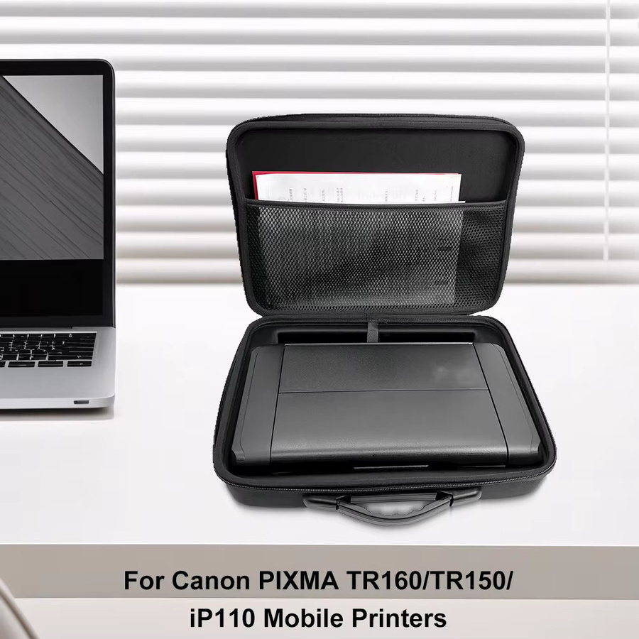 ALLOYSEED Tragbare Aufbewahrungstasche für Canon PIXMA TR160, TR150 und iP110, Wasserdicht und Kratzfest, Schwarz - Bild 6
