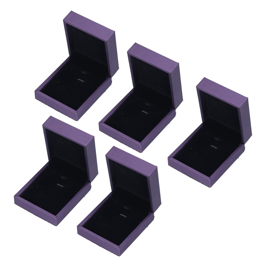 5er Set Schmuckverpackungsboxen von KONNWEI als exquisite Ohrring-Organizer-Etuis aus Stoff und Plüsch für dein Zuhause oder dein Schmuckgeschäft - Bild 7