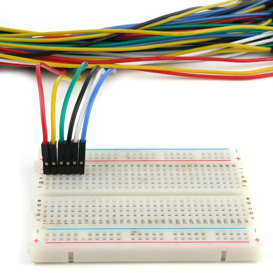 60er-Pack wishiot Silikon-Dupont-Verbindungskabel mit vergoldeten Anschlüssen, 22AWG, hochtemperaturbeständig, Multicolor, Länge: 30 cm - Bild 3